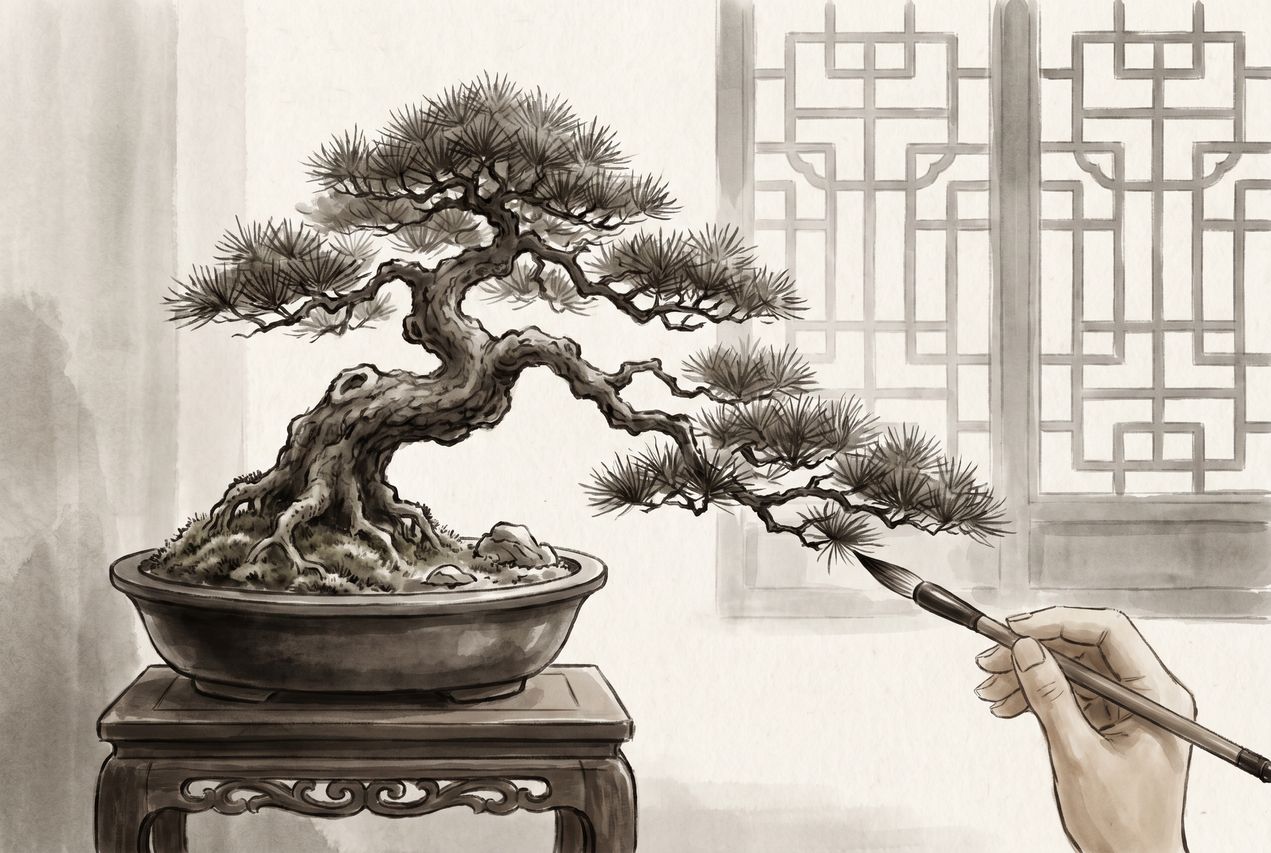 免费菠萝案头清供盆景制作视频教程 - gz380953.cn
